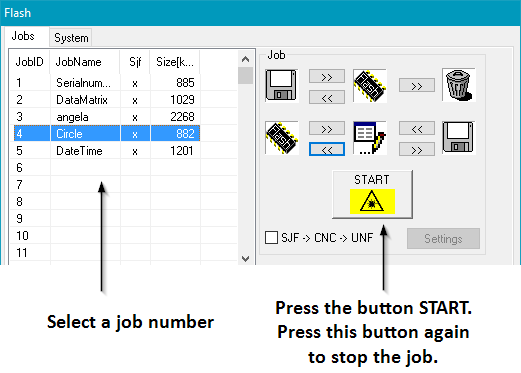 FlashStartStopJob